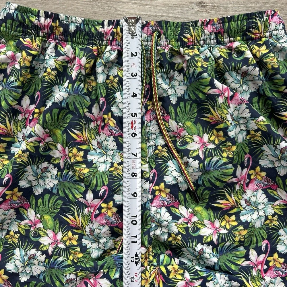 Warren Weber Mens Size XL Hawaiian Tropical Iguana Lined 4.5